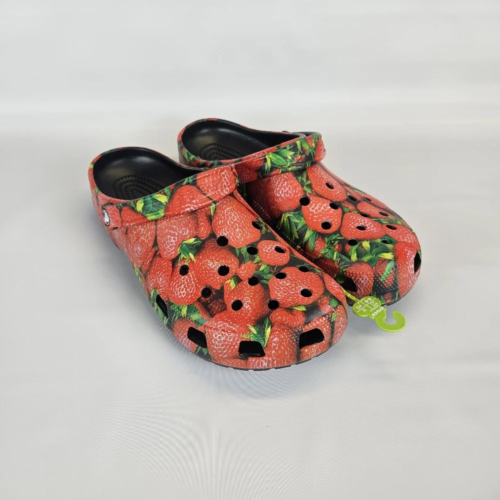 CROCS Hyper Real Strawberry Clogs Rare Mens 13